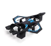 Walmeck Avion télécommandé RC à Voilure Fixe avec Contrôleur 2,4 G, Système de Maintien D'altitude de Vol à 360 °, 3 Modes Vitesse, Lumière LED pour Débutants et Adolescents (Bleue)