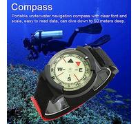 Walmeck Boussole Lumineuse, Boussole de Poignet de Plongée, Outil de Navigation Lumineuse, Navigation étanche à 50 M pour la Plongée, Le Camping, Les Activités de Plein Air à Vélo