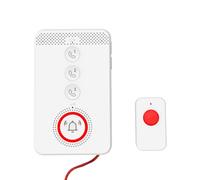 Walmeck Bouton D'urgence SOS 4G, Système D'alarme pour les Personnes âgées, Reconnaissance Vocale avec Prévention des Chutes de Soutien à L'interphone Bidirectionnel et Personnes âgées