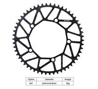Walmeck Bracket de Pédalier 130BCD Monodisque pour Vélo de Route et VTT | Alliage D'aluminium, Léger, Durable, Options de 50T à 58T, Remplacement Facile, Compatible BCD 130 mm.