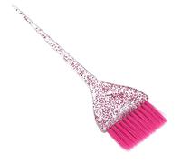 Walmeck Brosse à Teinture pour Cheveux avec Manche pailleté, Manche Long | Matériau ABS, Outil de Salon Réutilisable, Danger pour un Usage Domestique ou Professionnel, Facile à nettoyer.
