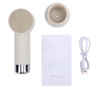 Walmeck Brosse Nettoyante électrique pour le Visage, épurateur Rechargeable 2 en 1 avec Tête de Massage Thermique pour un Nettoyage en Profondeur et des Soins de la Peau, Douche (Kadaa 07a)