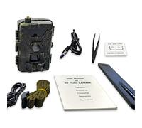 Walmeck Caméra de Chasse 4G avec Carte SIM, Photos 60 MP, Vidéo 4K, Déclenchement Rapide 0,3 S, Caméra de Nocturne Infrarouge pour la Extérieure, L'observation