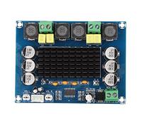 Walmeck Carte D'amplificateur Double Canal Module D'alimentation de Carte D'amplificateur 2x120W DC12-24V Protection Complète Haute sensibilité avec 100dB SNR pour HiFi