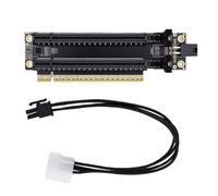 Walmeck Carte Riser PCIe, Répartiteur X16 vers Double X8 Gen4 pour Les | Connecteur Precision Gen4, Alimentation , Espacement des Emplacements de 2 Cm, Profil Bas, Prise en Charge de Deux GPU