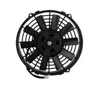 Walmeck Climatiseur Universel à Lame Incurvée pour Voiture, Ventilateur de Refroidissement électrique à Condensateur, 12V, 80W, 9 Pouces