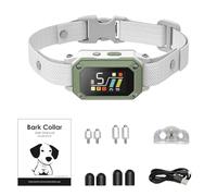 Walmeck Collier Anti-aboiement Intelligent pour Chien, Dispositif de Dressage Réglable pour Chiens de Taille Moyenne et Grande, sensibilité Anti-aboiement, Rechargeable IPX7, étanche,