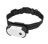 Walmeck Collier DE CAMÉRA pour Animaux DE Compagnie Anti-tremblement ÉCRAN Couleur HD CAMÉRA D'ENREGISTREMENT Grand Angle pour Le Cyclisme en EXTÉRIEUR (Blanc)
