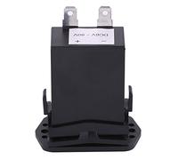 Walmeck Compteur Horaire Mécanique DC 6-80V, pour Générateur de Moteur à, Traqueur D'utilisation de Bateau, Matériau ABS Noir (HM002)