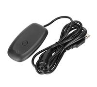 Walmeck Console D'adaptateur de Contrôleur de Jeu sans Fil pour Récepteur PC 360, Matériau ABS Installation Facile Interface USB Noir
