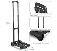 Walmeck Diable Pliable, Chariot à Bagages Pliable Portable avec Cordon élastique, pour Déplacer, Faire du Shopping, Voyager