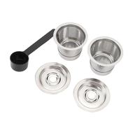 Walmeck Dosette de café Réutilisable en Acier Inoxydable 304, Capsule de café Facile à Nettoyer avec Filtre à Mailles Plus Denses, Compatible avec un Modèle Spécifique de Cafetière,