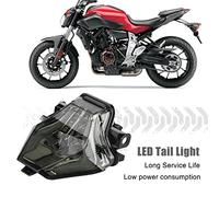 Walmeck Faible Consommation D'énergie, Longue Durée de Vie, Voyage Plus Sûr Design Exquis et Lumineux Super Doux Apparence Unique pour Votre Moto MT-07 FZ-07 YZF-R3 YZF-R25 Feu Arrière (Lumière rouge)