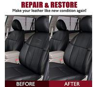 Walmeck Gel de Réparation de Cuir Crème Agent de Maintenance Auto Coat Pâte pour Les Sièges D'auto Reménage des Trous Brûles Raisie sans Laisser de Marques (Noir)