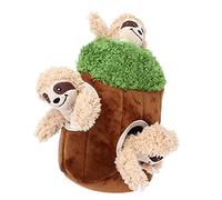 Walmeck Jouet en Peluche Paresseux à Cache-Cache pour Chien, Jeu Interactif D'entraînement Cérébral, adapté à Les Chiens, 7,4 X 5,9 X 3,1 Pouces