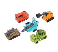 Walmeck Jouets Robots à Chiffres Transformants pour Tout-Petits Garçons, Modèles de Voitures éducatifs, Ensemble de 5, Jouet d'apprentissage des Mathématiques Respectueux l'environnement (0-4)