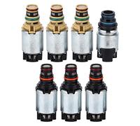 Walmeck Kit D'électrovannes de Transmission Automatique 6T40, 7 Pièces, Installation de Haute Précision, Remplacement Direct, Alliage D'aluminium V6 3,0 L