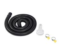 Walmeck Kit D'installation de Pompe de Cale, étanche, Facile à Installer, Tuyau Noir de 1 à 1/8 Pouces pour Le Pompage Marin