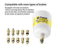 Walmeck Kit D'outils de Vidange D'huile de Frein à Disque de Vélo, Connecteur Métallique Universel pour une Réparation Facile (Définir un)