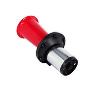 Walmeck Klaxon D'alarme de Style Ancien 110 DB, Sirène Antique Vintage AHH-OOO-GAH OOGA avec Montage Facile à un Boulon, alimenté par un Moteur Robuste pour Véhicules 12 V (Rouge)