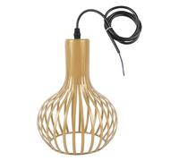 Walmeck Lampe Suspendue Vintage en Forme de Cage en Métal, avec Douille D'ampoule à intensité Variable, pour la Décoration de la Maison et du Bureau
