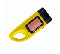 Walmeck Lanterne Solaire LED Portable à Manivelle, Dynamo, éclairage d'urgence pour Camping en Plein Air, Randonnée (Jaune)