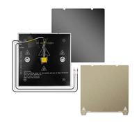Walmeck Lit Chauffant en Aluminium 235 * 235mm Compatible avec la Feuille K1 PEI Double Face texturé pour PLA ABS TPU PETG Nylon, Facile à Remplacer Fil préinstallé adapté à K1C (3)