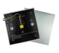 Walmeck Lit Chauffant en Aluminium 235 * 235mm Compatible avec la Feuille K1 PEI Double Face texturé pour PLA ABS TPU PETG Nylon, Facile à Remplacer Fil préinstallé adapté à K1C (1)