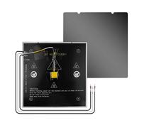 Walmeck Lit Chauffant en Aluminium 235 * 235mm Compatible avec la Feuille K1 PEI Double Face texturé pour PLA ABS TPU PETG Nylon, Facile à Remplacer Fil préinstallé adapté à K1C (2)