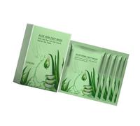 Walmeck Masque pour les Pieds à L'extrait D'aloès, Traitement Exfoliant Hydratant, Aide à une Peau Saine, Soins Base de Plantes, Pieds Doux et Lisses (5 pièces)