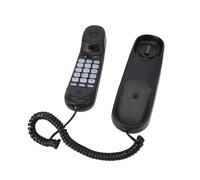 Walmeck Mini Téléphone Fixe Filaire de Bureau, Téléphone Mural Compact et Léger avec Recomposition de Pause Muette et Fonctions Réglables en Volume à 2 Sonneries, pour Maison, Hôt (B)