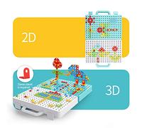 Walmeck Perceuse électrique Blocs de Construction, Jeux de Puzzle éducatifs Créatifs, Animaux et Plantes pour Enfants (Paquet 188)