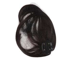 Walmeck Perruque Française Légère Marron foncé Facile à Utiliser 3D Respirante Coupable à la Mode Ronde Française pour Femme Adaptée Presque Toutes les Formes de Visages