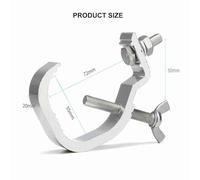 Walmeck Pince pour Lumières de Scène, Crochet de Serrage Réglable en Aluminium, Haute durabilité, Ensemble 10 Pièces pour Fête sur Scène