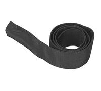 Walmeck Polyester Winch Rope Sleeve Protective Universal Cable Cover Black for Off-Road Marine Industrial Mining (1m)