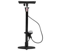 Walmeck Pompe à Vélo Pompe à Pied avec Gonfleur de Pneu avec Valves Schrader, Tuyau Long et Rotation à 360° pour Une Vitesse de Gonflage Facile, Poignée Stable et Durable