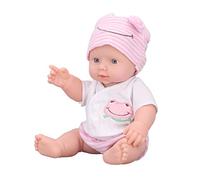Walmeck Poupée Reborn en Silicone Souple, Jouet Réaliste pour bébé, Fabrication Soignée, Taille de 11,8 Pouces, Idéale pour la Collection de Collection L'entreprise Grand-mère
