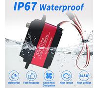 Walmeck Remplacement Numérique de Servo D'engrenage en Métal étanche à Couple élevé pour Voiture HPI Baja RC SAVOX-0236 180 °