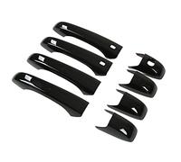 Walmeck Revêtement D'habillage de Poignée de Porte Extérieure Noir Brillant pour WK2 WL 2011-2022, Matériau ABS avec Installation Facile, Protection Complète