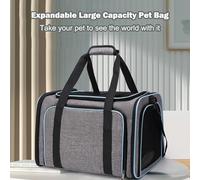Walmeck Sac de Transport pour Petit Chien, Sac à Dos Portable pour Animaux de Petite, Moyenne et Grande Taille, Tapis en Peluche Amovible, Intérieur Imperméable, (S)