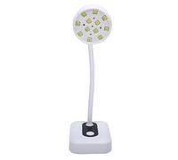 Walmeck Sèche-ongles Portable avec Lampe UV LED 36 W, avec Affichage Numérique, Conception à Col de Cygne Rotatif à 360 Degrés, Capteur Intelligent, Rechargeable (Blanche)