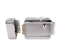 Walmeck Serrure de Porte à Commande électrique, Serrure de Porte D' de Sonnette électronique, pour Système de sécurité du Bâtiment avec Technologie de Tréfilage, Conception à Rouleaux