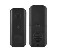 Walmeck Serrure de Porte Intelligente sans clé, Carte de Mot de Passe à Empreinte Digitale WiFi, pour Batterie 2500mAh, sécurité du Bureau et de la Maison, Alliage D'aluminium