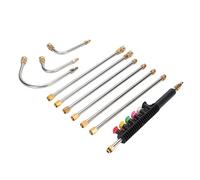 Walmeck S'extension de Laveuse de Pression Ensemble de Baguettes 4000psi Lance-lance Lance-lance avec des Tiges Incurvées pour Diverses Tâches de Nettoyage