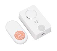 Walmeck Sonnette sans Fil, Portée de 200 Mètres, Lumières Colorées, 38 Sonneries, pour Système de Bouton D'appel de Téléavertisseur avec Installation Facile, Résistant à L'eau, Son