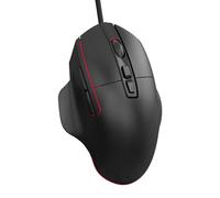 Walmeck Souris de Jeu Filaire RVB à 7 Touches, Plusieurs Boutons de Programmation Macro, Design Ergonomique Confortable, 4 Effets Lumière Colorés, Protégez Votre Secret