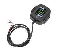 Walmeck Système de Surveillance de la Pression Pneus Moto TPMS, Affichage Haute Précision, Chargeur USB, étanche, Alarme Sonore Longue Distance