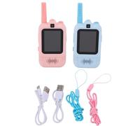 Walmeck Talkies-Walkies Vidéo pour Enfants Double Caméra Interactive Radios Bidirectionnelles sans Fil Rechargeables pour Enfants Garçons Filles de 3 à 12 Ans ABS Écran 2 Pouces