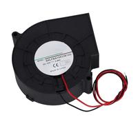 Walmeck Ventilateur à Double Turbine à Billes Haute Performance pour Barbecue, Camping, Chauffage et Ventilation Intérieure/extérieure, 12 V CC, 2,4 A, 97 X 97 X 33 Mm