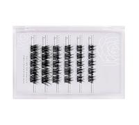 Walmeck Zlraqi Beauty Auto-Adhesive Cluster Faux Cils Extensions de Cils à L'aspect Naturel pour un Effet Volumineux [Usure quotidienne] (MF10-1)